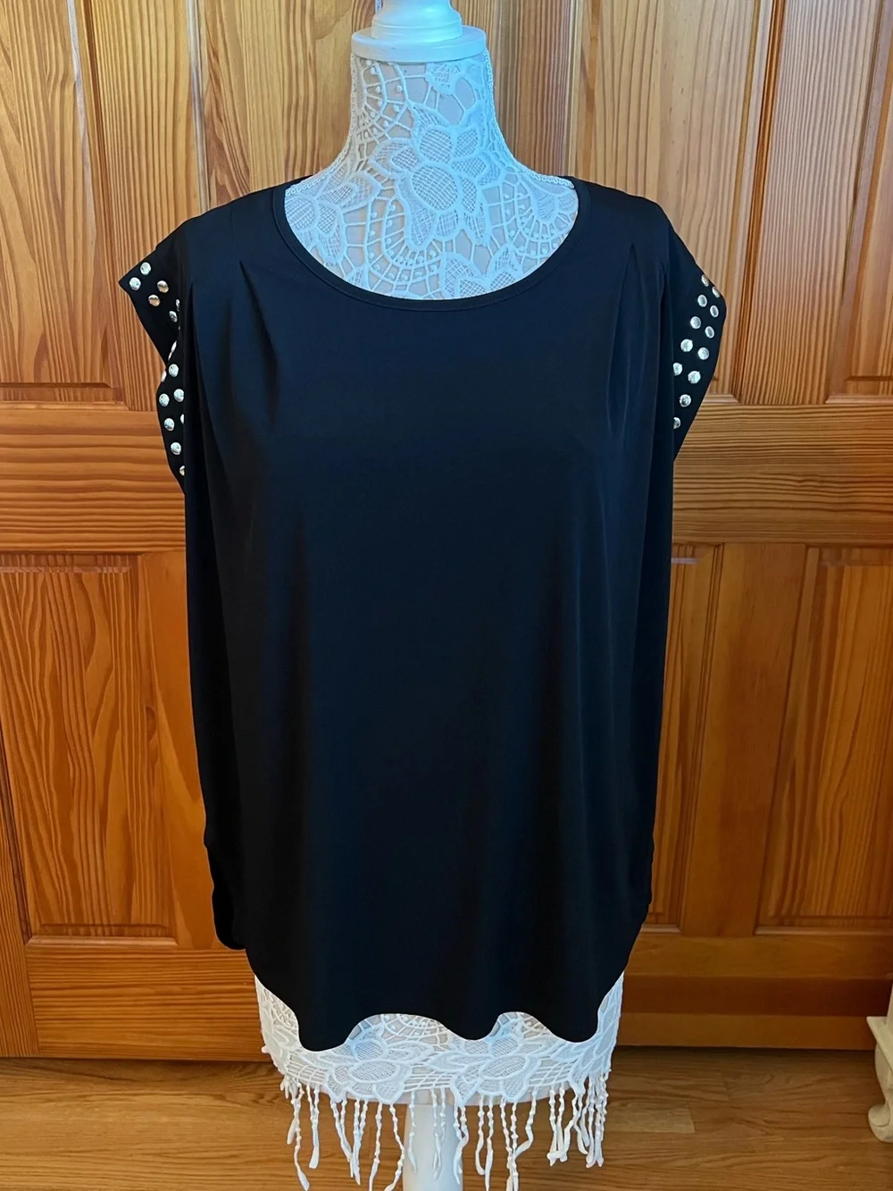 NWT Michael Kors Studded Sleeve Blouse